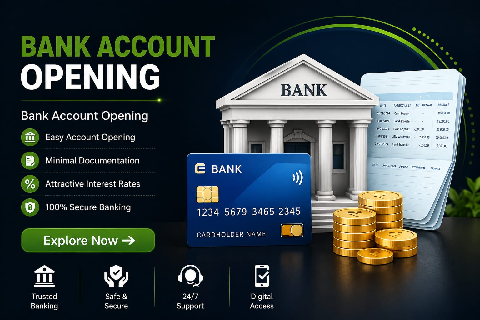 Bank account opening
