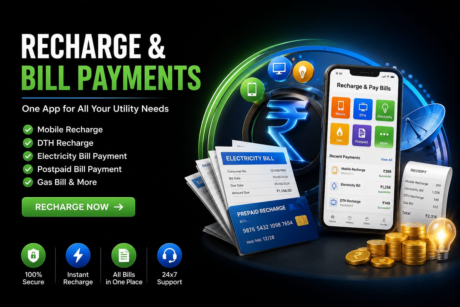 Recharge and bill payments